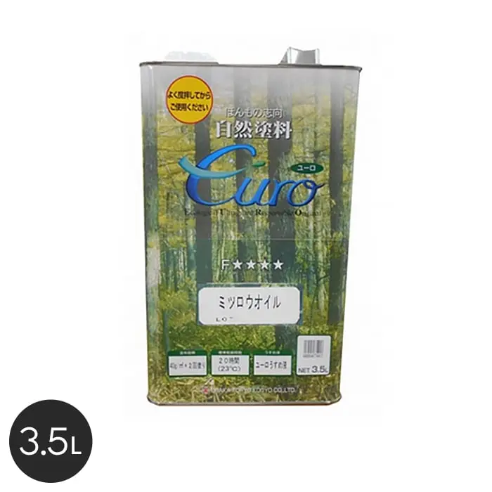 【大阪塗料】ユーロミツロウオイル 3.5L 透明【掲載品番】OK-UOW-35