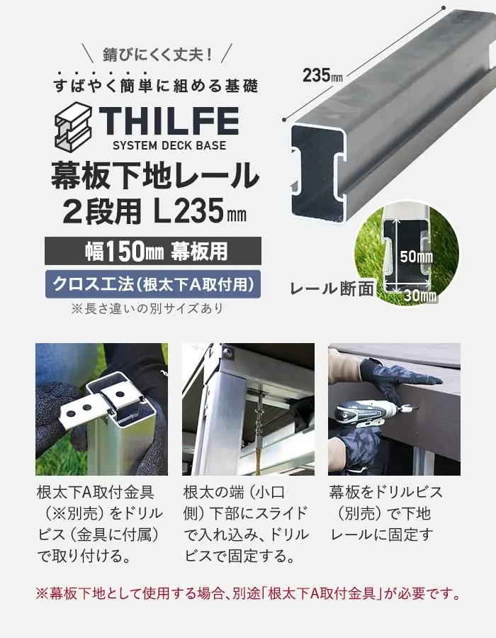幕板下地レール