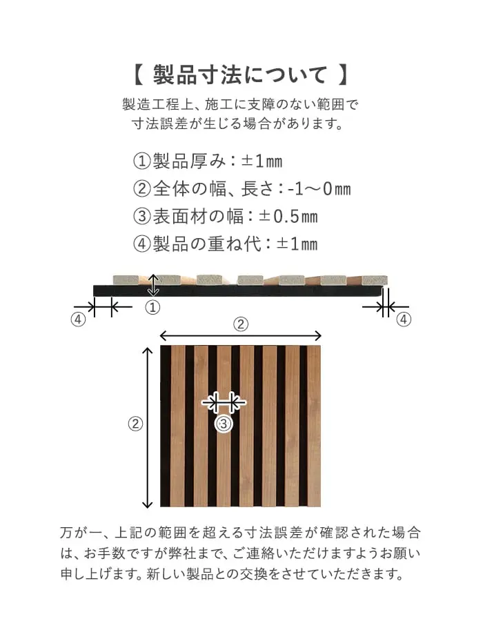 製品寸法について
