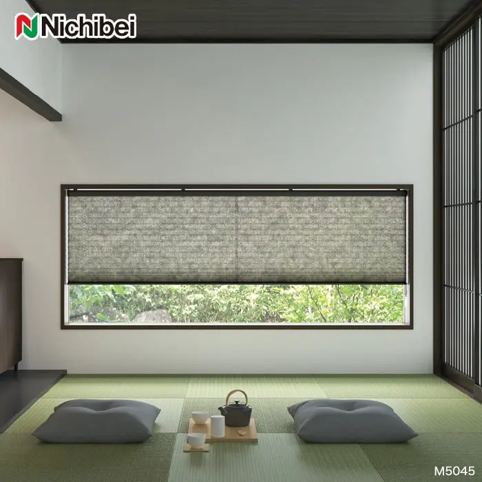プリーツスクリーン 制電 ニチベイ もなみ シングルスタイル えにし【掲載品番】PS-NB-23-MS03