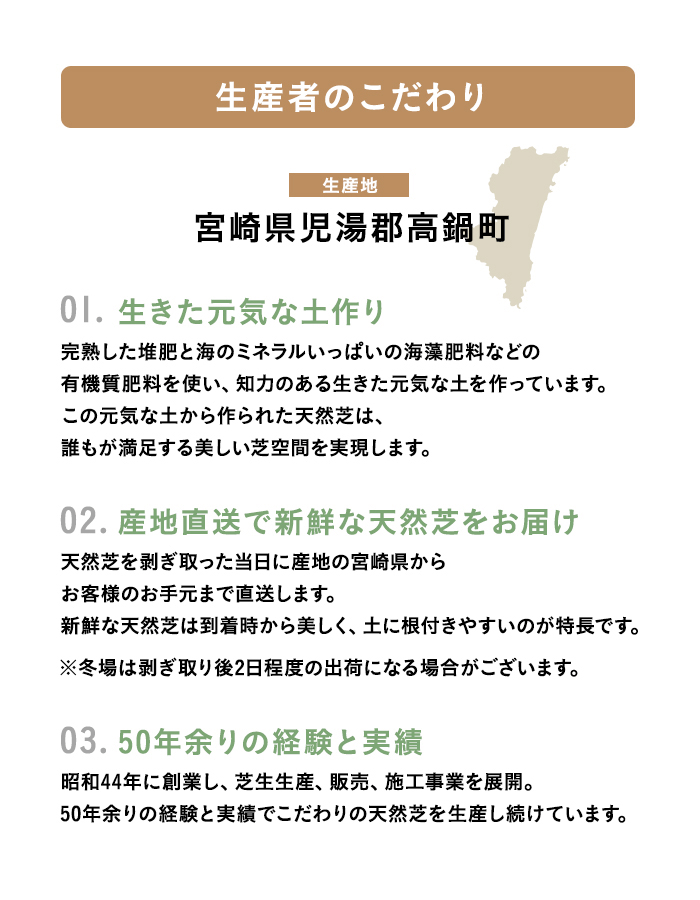 生産者のこだわり