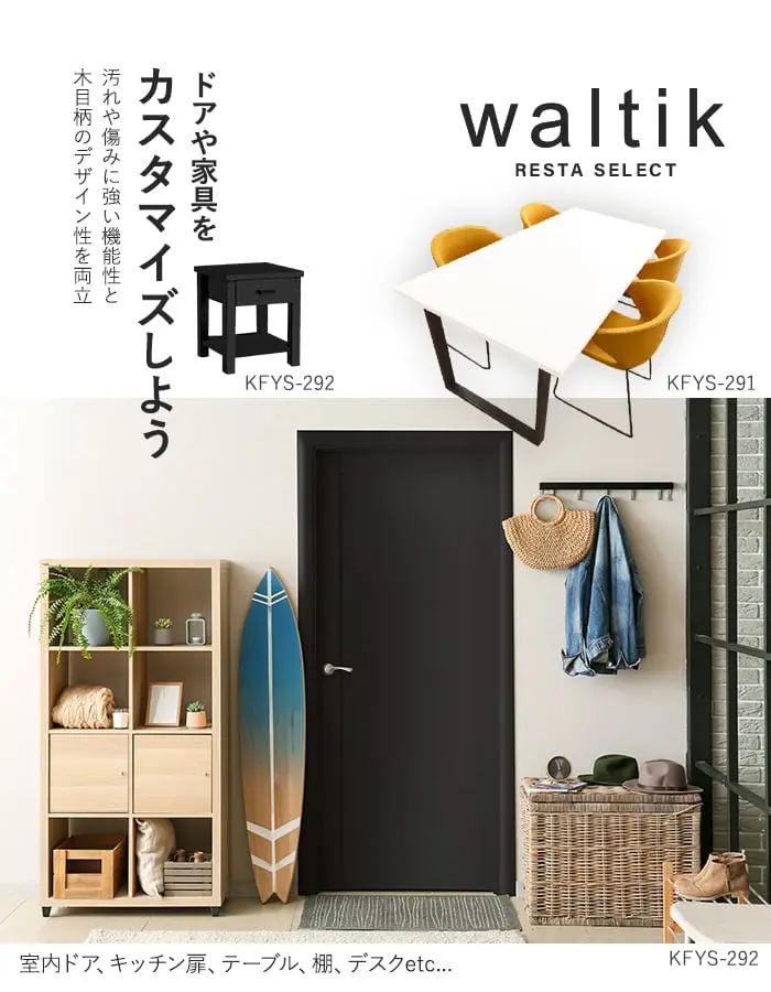 ドアや家具をカスタマイズしよう