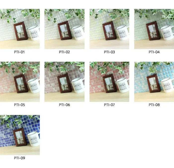 モザイクタイルシール プチコレ (シールタイプ 中)【掲載品番】PTI-01 / PTI-02 / PTI-03 / PTI-04 / PTI-05 / PTI-06 / PTI-07 / PTI-08 / PTI-09