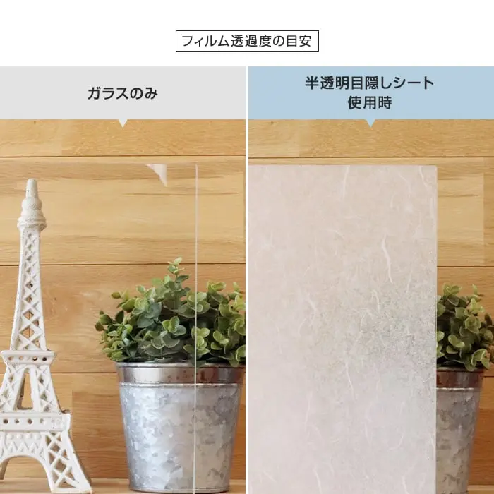 フィルム透過度の目安