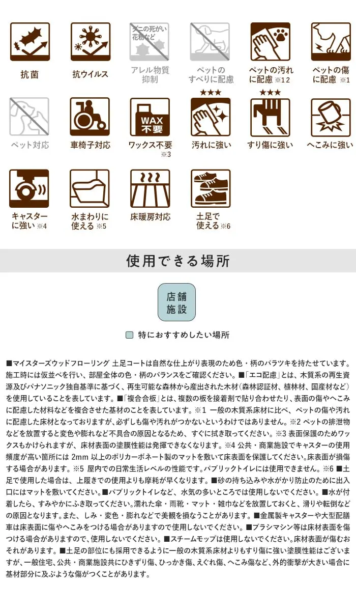 使用できる場所