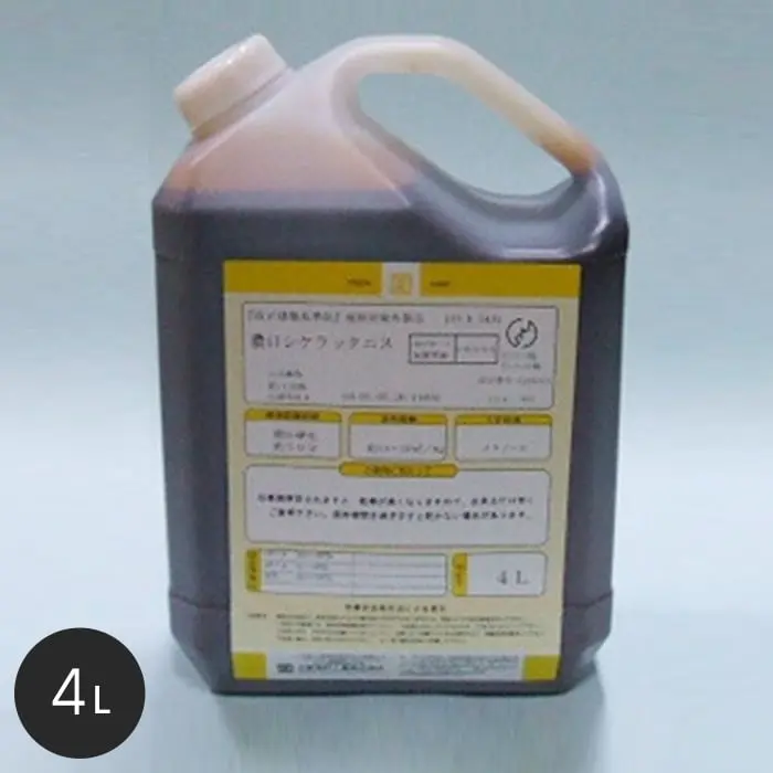 【大阪塗料】酒精ニス 濃口シケラックニス 4L 黄褐色透明【掲載品番】OK-KRS-4