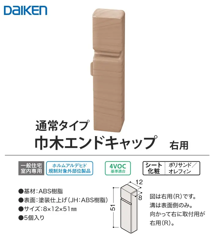 巾木エンドキャップ