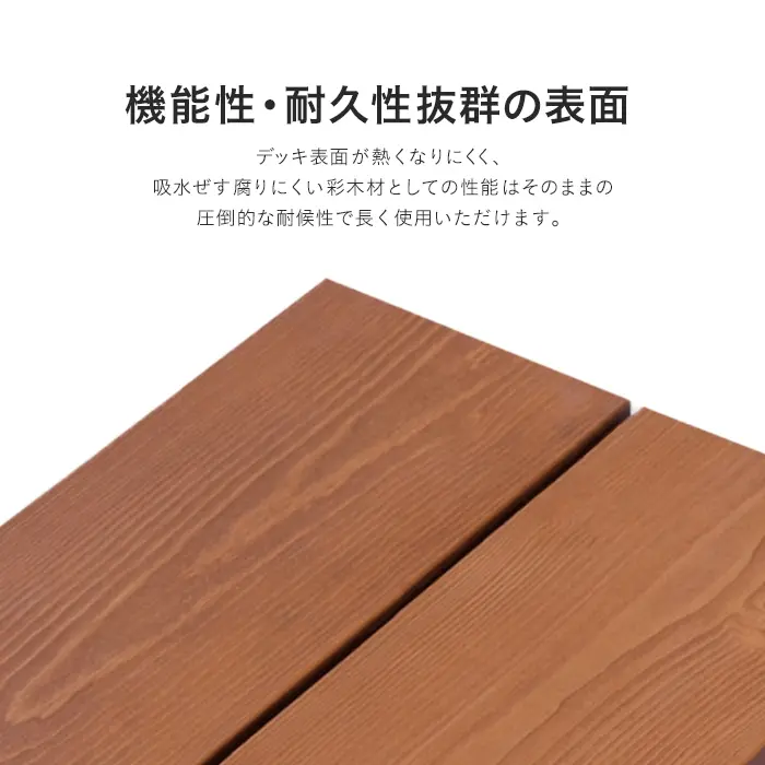 機能性・耐久性抜群の表面