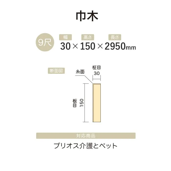 【法人・個人事業主様専用】巾木 イクタ プリオス 介護とペット 2950mm【掲載品番】IH9-PS11J / IH9-PS12J / IH9-PS13J / IH9-PS15J / IH9-PS22J / IH9-PS24J / IH9-PS25J