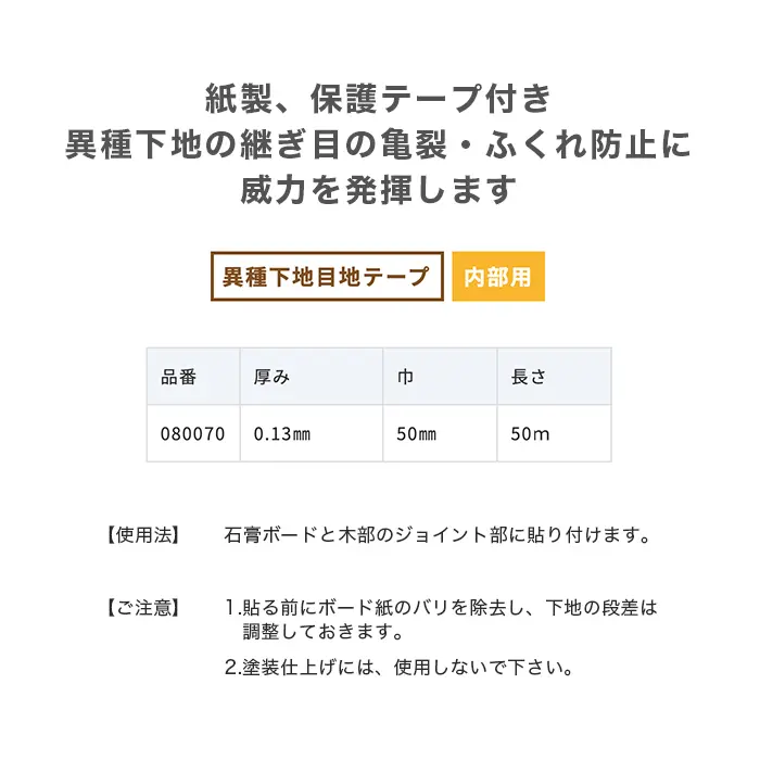 紙製、保護テープ付き