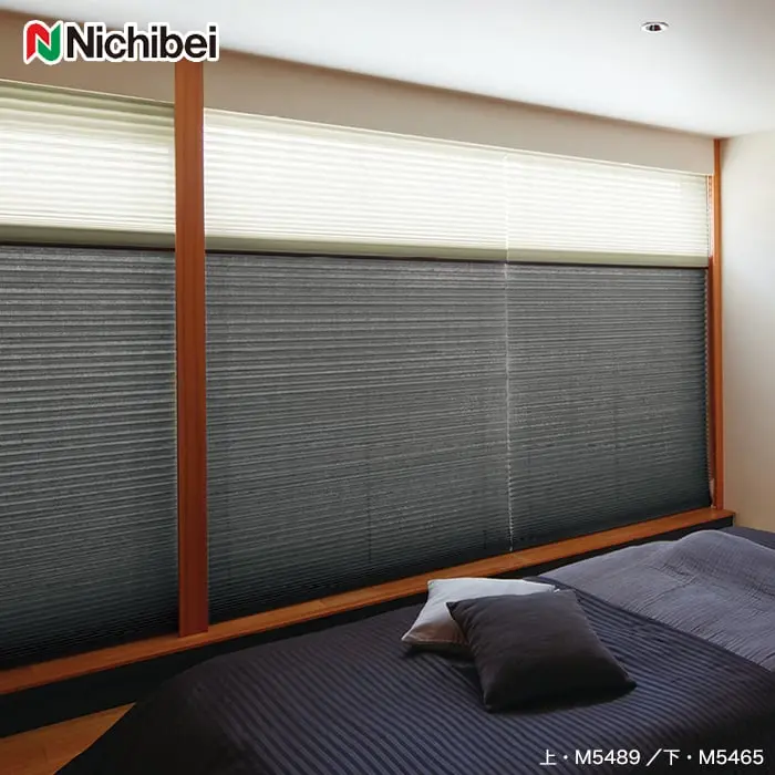 プリーツスクリーン 遮光 抗菌 抗カビ ニチベイ もなみグランツ ツイン ブリア【掲載品番】PS-NB-23-MGT28