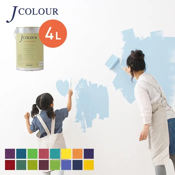 水性塗料 J COLOUR(Jカラー) Vibrant Serie 4L【掲載品番】VL-1A400 / VL-1B400 / VL-1C400 / VL-1D400 / VL-2A400 / VL-2B400 / VL-2C400 / VL-2D400 / VL-3A400 / VL-3B400 / VL-3C400 / VL-3D400 / VL-4A400 / VL-4B400 / VL-4C400 / VL-4D400