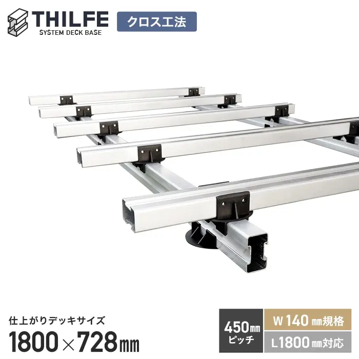 仕上がりデッキサイズ