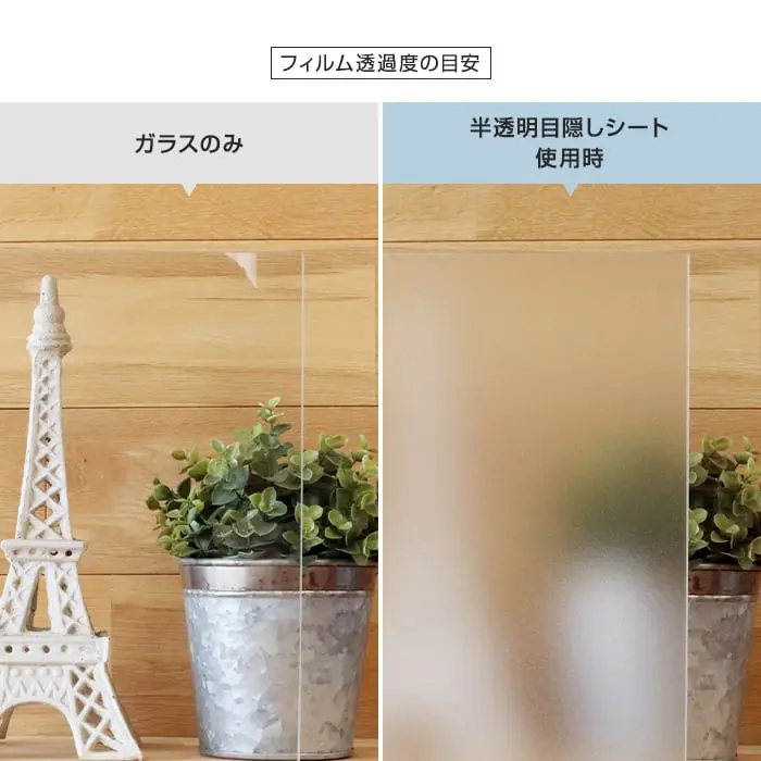 フィルム透過度の目安
