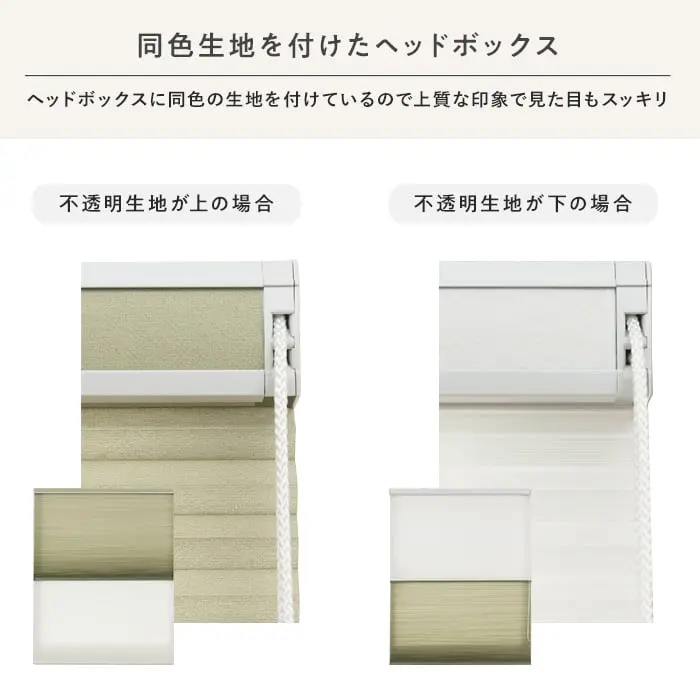 同色生地を付けたへッドボックス
