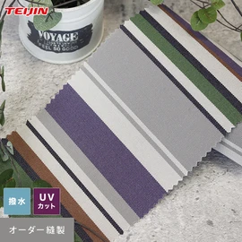 1cm単位でオーダー可能!シャガール(無地)で使用している25色の糸を巧みに織りあげたストライプ柄