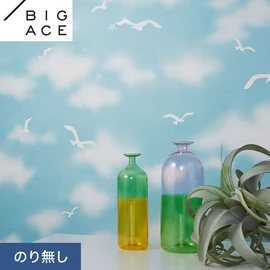 シンコールの住宅向け壁紙シリーズ「BIGACE」。施工方法が選べるのり無しタイプ