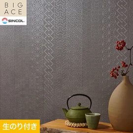 シンコールの住宅向け壁紙シリーズ「BIGACE」のDIYにおすすめののり付き壁紙