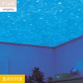 通常は大人しい雲の柄。光ると天体の星座がパターン化されて浮き出てきます