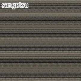 サンゲツ「ザンベジ」。グラデーションのようなボーダー柄とスモークカラーが魅力。ポリエステル・アクリル混紡の140cm巾椅子張り生地