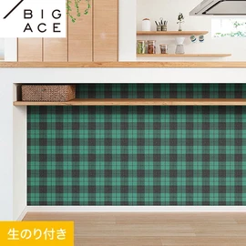 シンコールの住宅向け壁紙シリーズ「BIGACE」のDIYにおすすめののり付き壁紙