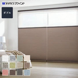 安心の国内メーカー・タチカワブラインド製プリーツスクリーン「ペルレ」シリーズ。マットな質感の「ピアット遮光」ダブルタイプがオーダーできます