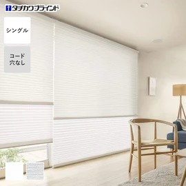 安心の国内メーカー・タチカワブラインド製プリーツスクリーン「フィーユ」シリーズ。シルクタッチの風合い「コモド遮熱」シングルタイプがオーダーできます