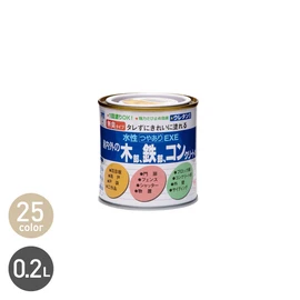 タレずに塗れる無臭の水性つやあり塗料です。速乾性で、耐水性の塗膜に仕上がり、さび・かび止め剤を配合しています