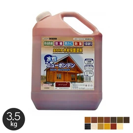 においが少なく、防藻・防虫に効果があり、1回塗りで綺麗に！