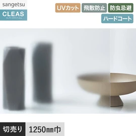 PETマットフィルム。UVカット99%以上、ハードコート、飛散防止、防虫忌避機能付き。幅125cm