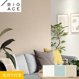 シンコールの住宅向け壁紙シリーズ「BIGACE」のDIYにおすすめののり付き壁紙