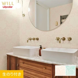 ホテル、商業施設、医療・福祉施設、オフィスや店舗など全てのコントラクト物件に向けたリリカラの不燃ビニル壁紙シリーズ「WILL」ののり付き壁紙