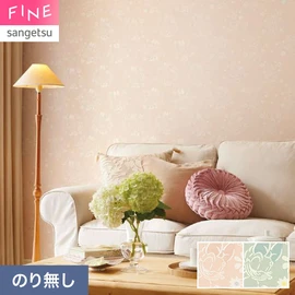ミニーとデイジーのシンプルなクラシカルパターン。お部屋全体を優しく、可愛らしく彩ります