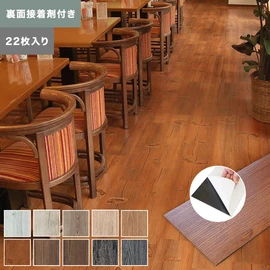 粘着剤付き塩ビタイル DECO WOOD デコウッド 2mm厚 150mm×1000mm 22枚入り（約3.3平米）