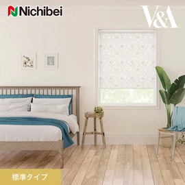 ニチベイの高品質ロールスクリーン ソフィーシリーズ。ウィリアムモリスのデザインスクリーン「セランダイン」標準タイプ