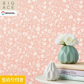 シンコールの住宅向け壁紙シリーズ「BIGACE」のDIYにおすすめののり付き壁紙