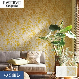 紙布ベースの上に線で描いた植物柄。上品なナチュラルに仕上げたウレタンコート商品です