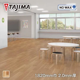 木目柄の高意匠マルチシート。高い耐摩耗性やノーワックスメンテナンス対応のため、幅広いシーンでお使いいただけます