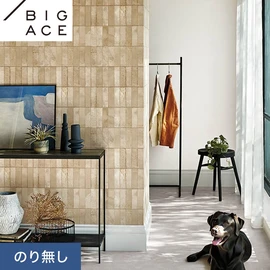 シンコールの住宅向け壁紙シリーズ「BIGACE」。施工方法が選べるのり無しタイプ