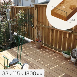 シロアリに強く、耐久性に優れた木材。加工性も良く、DIYに最適！