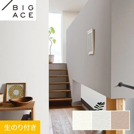 シンコールの住宅向け壁紙シリーズ「BIGACE」のDIYにおすすめののり付き壁紙