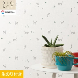 シンコールの住宅向け壁紙シリーズ「BIGACE」のDIYにおすすめののり付き壁紙