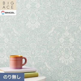 シンコールの住宅向け壁紙シリーズ「BIGACE」。施工方法が選べるのり無しタイプ