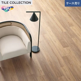 ゆったりとした大判サイズのロングプランク。リアルな木目柄プリントタイル
