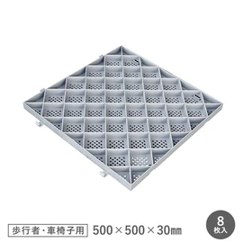 砂利の飛散・流出防止に！歩行者・車いす用の砂利舗装資材