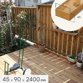 シロアリに強く、耐久性に優れた木材。加工性も良く、DIYに最適！