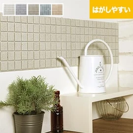 シールだから貼るだけ簡単!本格タイルで大満足の仕上がりに!