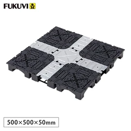 フクビ OAフロア ピットTN-50パネル 置敷溝配線タイプ 4枚入（1平米）500×500×H50mm