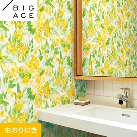 シンコールの住宅向け壁紙シリーズ「BIGACE」のDIYにおすすめののり付き壁紙