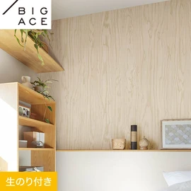 シンコールの住宅向け壁紙シリーズ「BIGACE」のDIYにおすすめののり付き壁紙